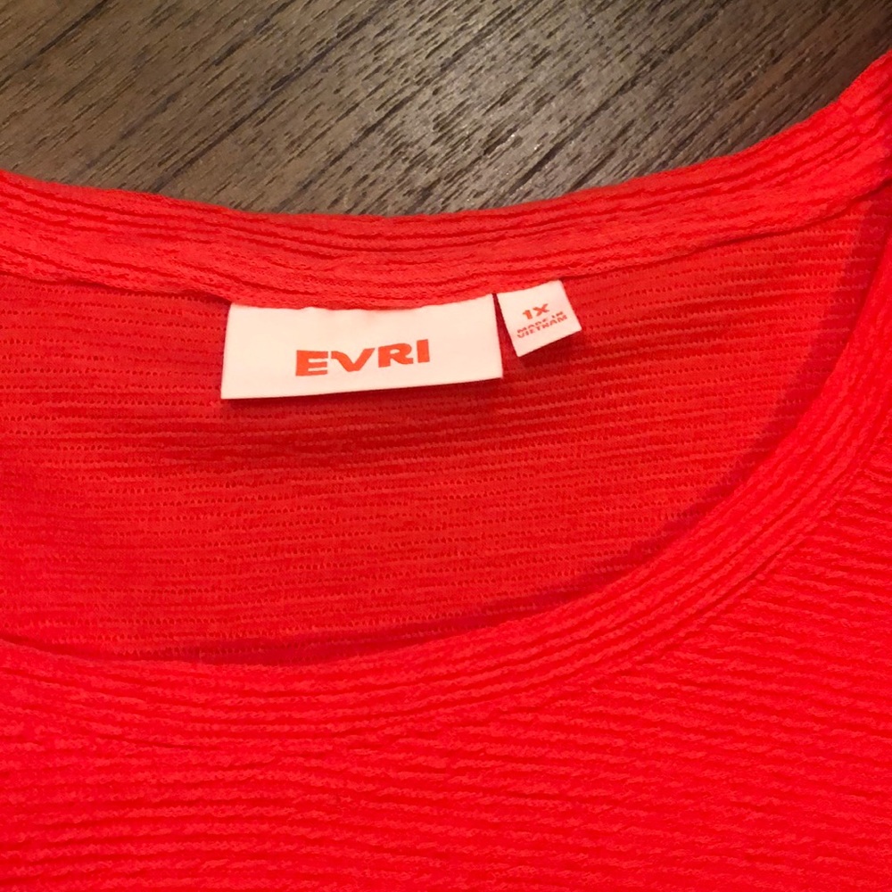 Evri plus size shirt bell sleeve top - Picture 3 of 5